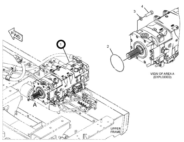 Hydraulic pump Caterpillar 374FL, view 7