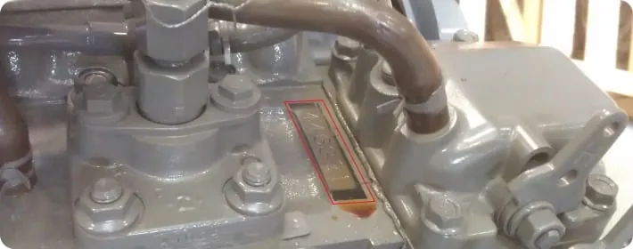 Isuzu Motor-Seriennummer finden, Ansicht 3